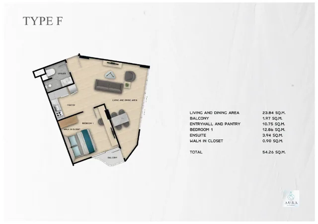 Aura Condominium (The One Nai Harn), plan 12