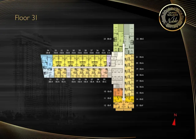 Grand Solaire Noble, plan 14