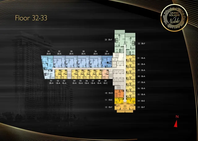 Grand Solaire Noble, plan 15