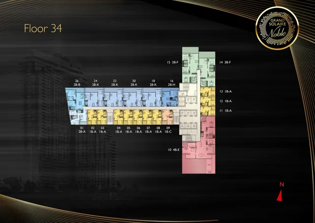 Grand Solaire Noble, plan 16