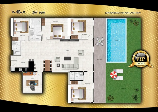 Grand Solaire Pattaya, plan 23