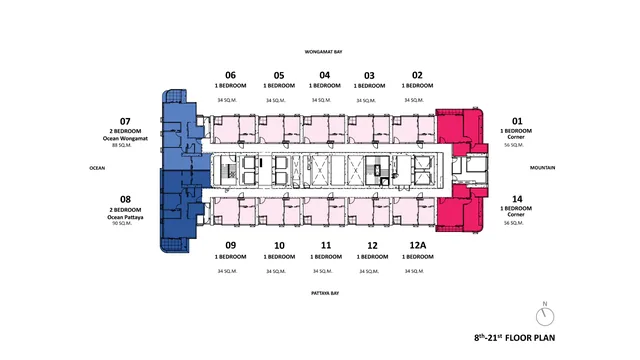 ONCE Wongamat, plan 1