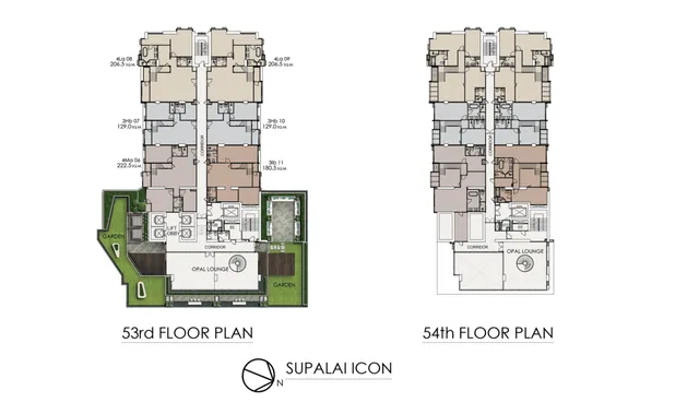 Supalai Icon Sathon, plan 12