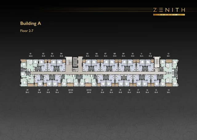 Zenith Pattaya, plan 2