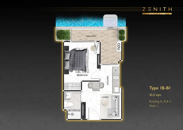 Zenith Pattaya, plan 9